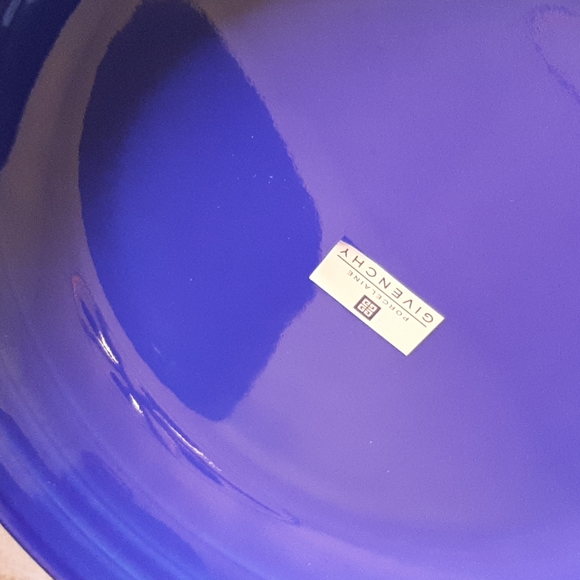 *SOLD* 20th Century Givenchy Paris Porcelain Cobalt Blue Enamel plate bowl - Picture 9 of 11